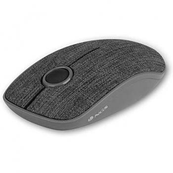 NGS EVO Denim Gray- Ratón inalámbrico óptico, ratón sin Cable, Tela Vaquera