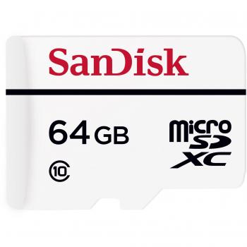 SanDisk SDSDQQ-064G-G46A High Endurance Video Monitoring microSD Card - 64 GB