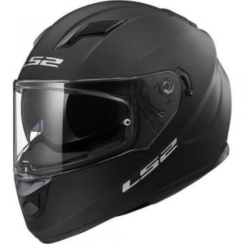 LS2 Casco de moto STREAM EVO MAT Negro, Negro, XL