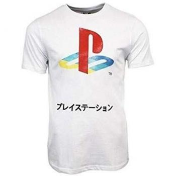 Camiseta Blanca Sony Retro Logo Talla S