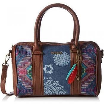 DesigualMALTA  AFRICAN ART - Bolsa de Asa Superior Mujer
, color Azul, talla 29x23x9 cm
