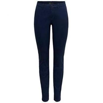 ONLY ONLPARIS Women's Classic Slim Fit Chino Pants Navy Blazer