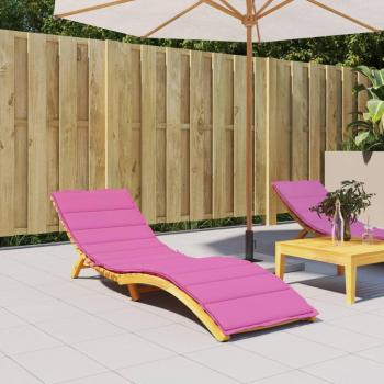 Pink Oxford Fabric Sun Lounger Cushion