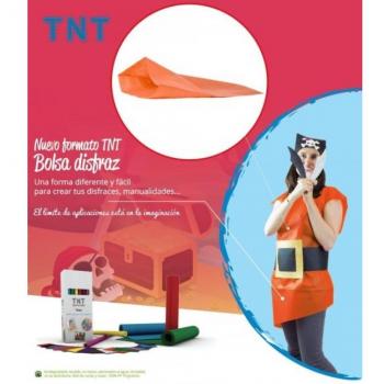 Pack de 25 Bolsas para Disfraz Naranja, Tejido No Tejido (TNT) de 60gr, Medidas 65x90 cm