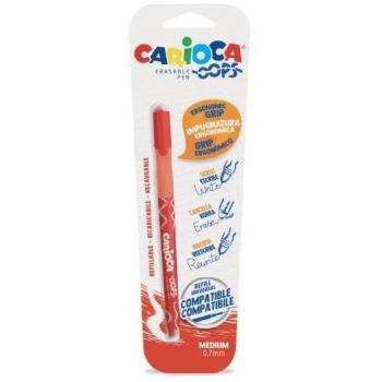 Bolígrafo Borrable Carioca Rojo 0,7mm - Tinta Roja
