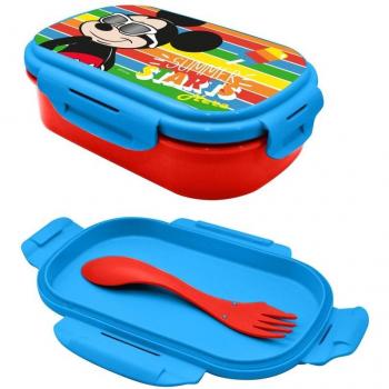 Lonchera Mickey Mouse con utensilios - Comienza el Verano