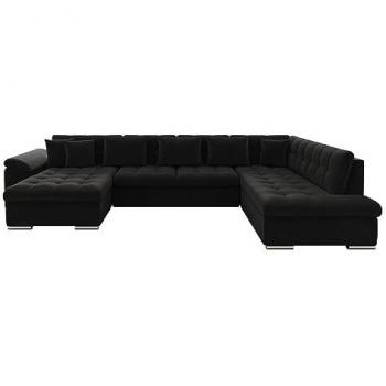 Sofá rinconero Comfivo 128, Magic Velvet 2219, Función de descanso, dimensiones 348 x 76 x 205 cm