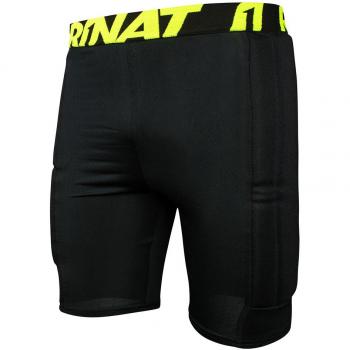 Rinat Padded Short Pantalón Corto De Compresión De Portero, Unisex Adulto, Negro, AXL