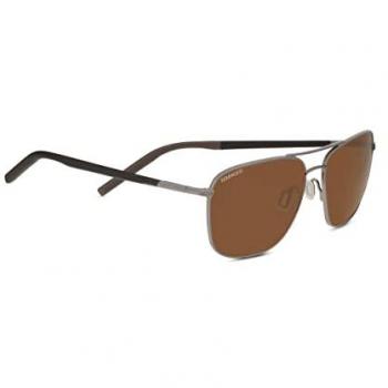 Serengeti Gunmetal Polarized Aviator Sunglasses Model 8799-AU Size: One Size