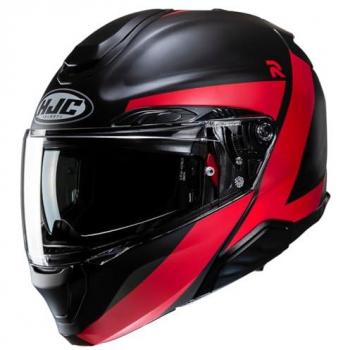 Casco Modular HJC RPHA 91 Abbes Negro Rojo Ligero Seguro Homologado L