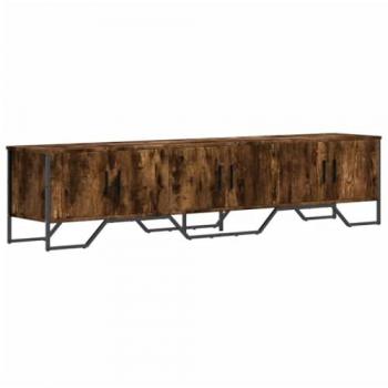 Mueble de TV madera de ingeniería roble ahumado 180x34x41 cm