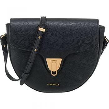 Coccinelle Beat Soft Shoulder Bag Leather 24 cm Black