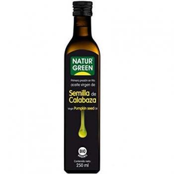 NaturGreen - Aceite Calabaza Bio, 100% Aceite de Semillas de Calabaza Ecológica, Primera Presión, 250 Mililitros