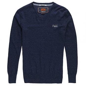Superdry Label Vee, Sudadera Deportiva para Hombre, Rosso