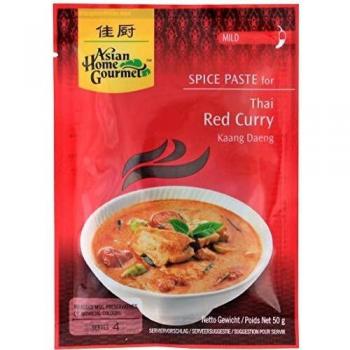 Pasta de Curry Rojo Tailandés 50 g - Asian Home Gourmet - Pasta de Especias Suave