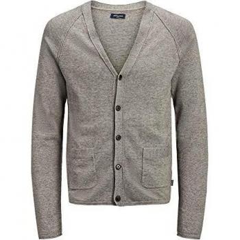 Jersey Jack&Jones Hombre XL Marrón 12135408 JPRUNION Knit Cardigan Greige Melange
