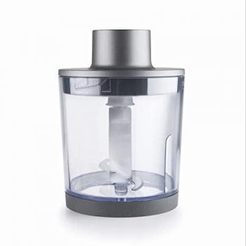 Picadora para Batidor Eléctrico Titan Pro Lacor 61668, Cuchillas de Acero Inoxidable, Recipiente Libre BPA, Ø 12x18 cm, Color Grafito