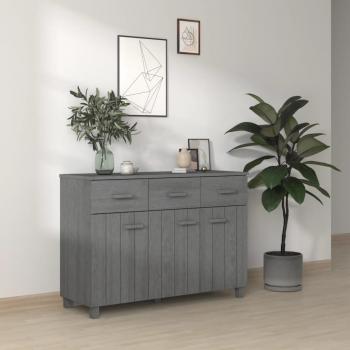 vidaXL HAMAR Dark Grey Solid Pine Sideboard 113x40x80 cm