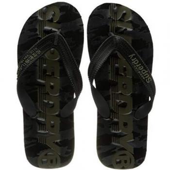 Superdry Scuba Flip Flop, Chanclas Hombre, Negro