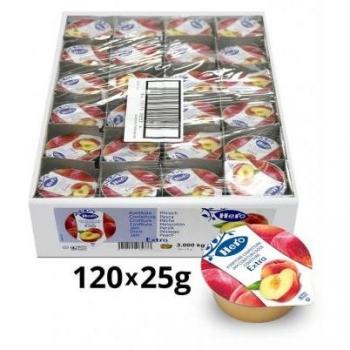 Mermelada de melocotón porcionada Hero 120x25g