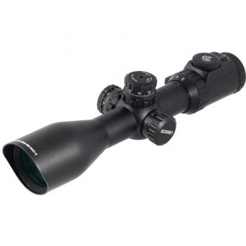 Leapers UTG 4-16x44 AO Accushot SWAT Rifle Scope with EZ-TAP, Illuminated Mil-Dot Reticle, 1/4 MOA adjustments, 30mm Tube, and Lever-Lock Weaver Rings