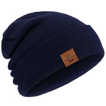 Wmcaps Gorro de Invierno, Hombre Gorros de Punto Unisex Slouch Cráneo Sombreros, Diseño Clásico Moderno y Suave