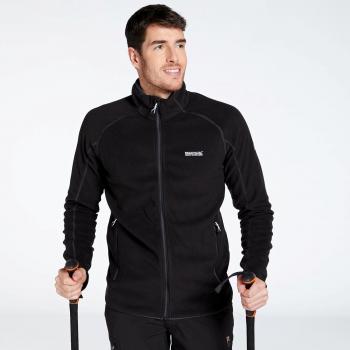 Regatta Men's Hadfield Full Zip Micro Fleece Jacket - Black - Size: L