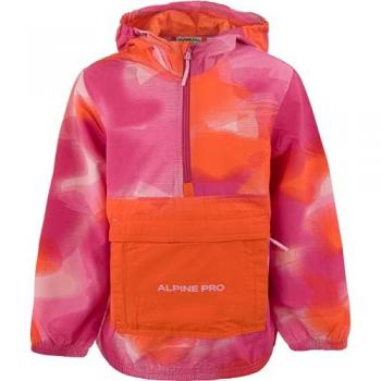 Alpine Pro Gozero Kids Water-Repellent Jacket in Carmine Rose