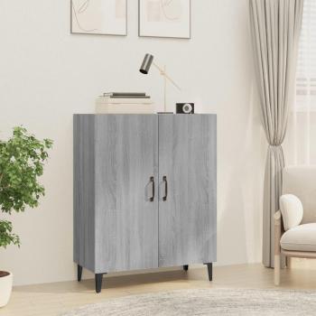 Aparador de madera contrachapada gris Sonoma 70x34x90 cm, Mueble de Almacenaje de Salón, Armarios con Puertas, Cajón de Madera, Buffet para salón Moderno, Armario Aux
