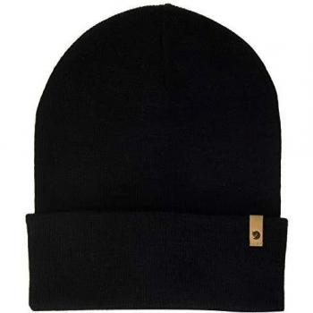 Fjällräven Classic Knit Beanie Hat, Black, One Size
