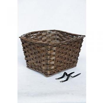 Cesta para bicicleta Miss Grace de 43 litros color marrón