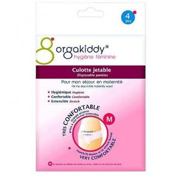 ORGAKIDDY Braga Maternidad Desechable, Talla M, 42-44, Blanco, 4 Unidades