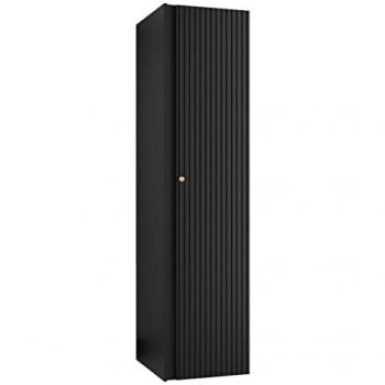 Armario Hartford 393, Negro, Con Bisagras, 186x40x44cm, 2 Estantes
