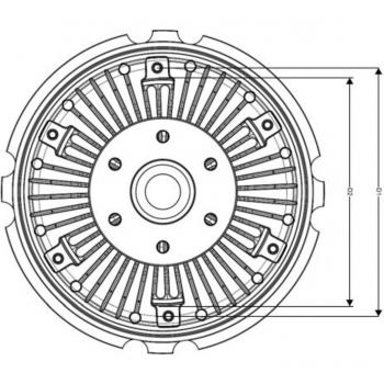 Embrague, ventilador del radiador NRF 49717 - Tipo: Embrague; Características: Compatible con sistemas de refrigeración, diseño eficiente para regulación de temperatura, fabricado por NRF, número de referencia 49717