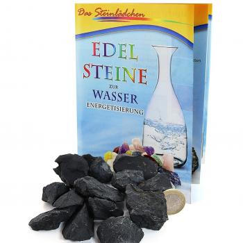 schungit rohsteine, 200 g, piedras de agua, Shungit nergetisierung de agua, incluye un folleto el manejo con piedras Agua