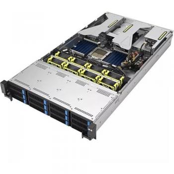 Servidor Barebone ASUS RS520A-E12-RS12U 2U con AMD Epyc 9004, 1.6kW, 12x NVMe, soporte para 2 GPUs y IPMI