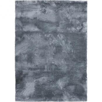 Alfombra de pelo largo extra suave 120 x 160 cm Gris Claro