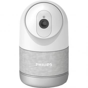 Philips - Cámara IP de Vigilancia WelcomeEye Look con visión nocturna, detección de movimiento, audio bidireccional, acceso remoto a través de app móvil y resolución HD
