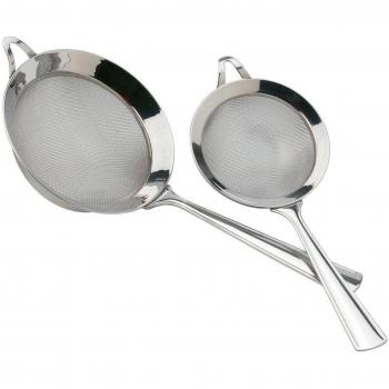 PIAZZA SH-8289000 Colador de Malla de Acero Inoxidable Mango, utensilio de Cocina Cm16, Multicolor
