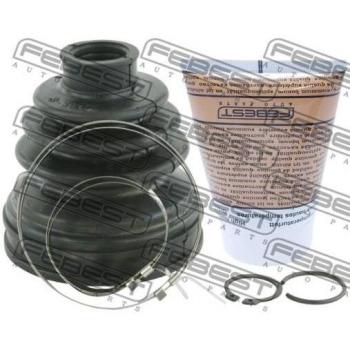 Fuelle de árbol de transmisión FEBEST CV-joint boot 0215-J32T, compatible con diversas marcas y modelos, fabricado en material resistente a altas temperaturas y desgaste, incluye abrazaderas para una instalación fácil y segura