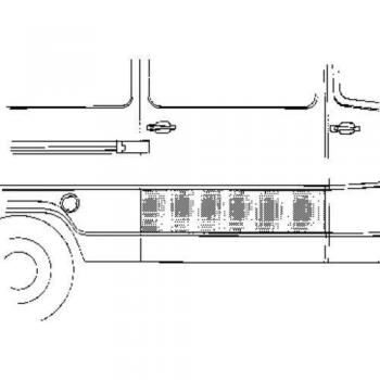 Puerta de Carrocería VAN WEZEL 3070174 para MERCEDES-BENZ T1 Van