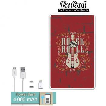 Becool® - Batería Externa Power Bank 4000 mah + Gratis 1 cable USB-MicroUsb
