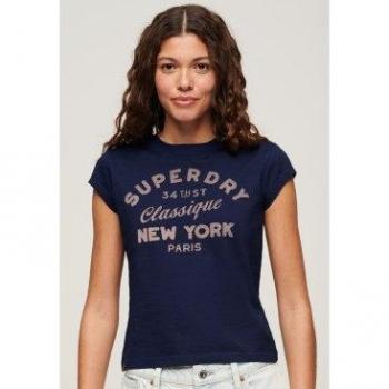 Superdry Camiseta de Manga Corta Workwear Cap - Azul Marino
