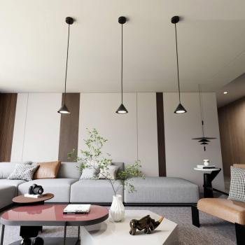 Lámpara colgante EMIBIG LIGHTING Elit, 1 luz, negra, metal, dimensiones h: 100 cm x l: 12 cm