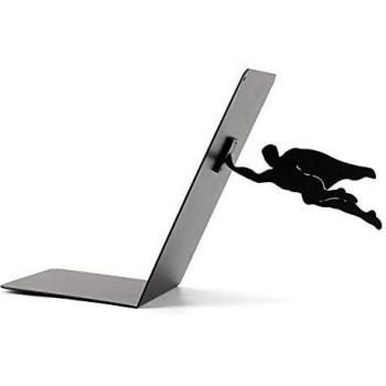 I-TOTAL® - Soporte para Libros de Metal, sujetalibros para estantes/Mesa (Superhero
