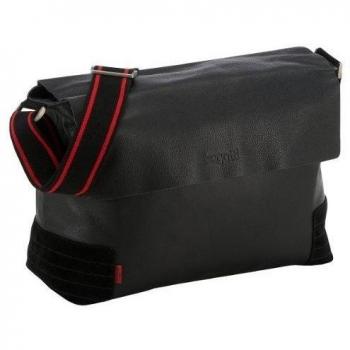 bugatti Race bolso bandolera piel 39 cm compartimento portátil negro