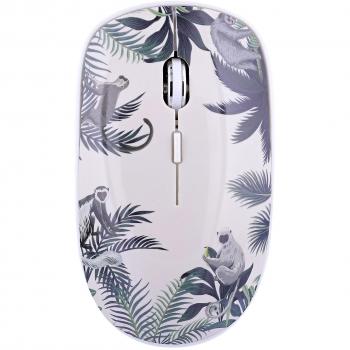 Tnb Exclusiv Monkey - Ratón Inalámbrico, ergonómico, conexión USB, diseño compacto y ligero, compatible con Windows y Mac