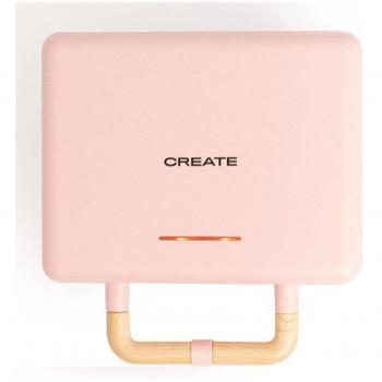 Sandwichera grill y gofrera de placas intercambiables STONE 3 in 1 COMPACT 800W Rosa Pastel