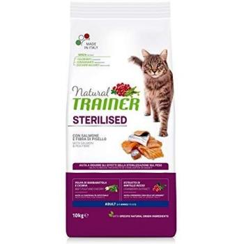 Natural Trainer Adult Sterilised Salmon Cat Food 10 Kg