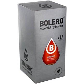 Bolero Bebida Instantánea sin Azúcar, Sabor Papaya - Paquete de 12 x 9 gr - Total: 108 gr